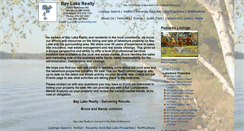 Desktop Screenshot of baylakerealty.com