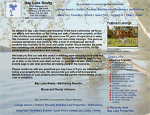 Tablet Screenshot of baylakerealty.com